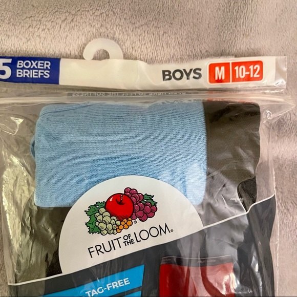 Hanes Boys Boxer Briefs Set of 5 Size Medium - Picture 4 of 5